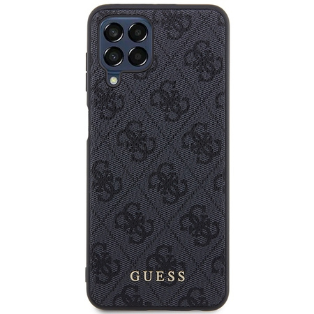 Guess GUHCSM33G4GFGR M33 5G M336 grau/graues Hartschalenetui 4G Metal Gold Logo