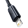 Baseus Crystal Shine Series Fast Charging Data Cable USB to iP 2.4A 2m Black