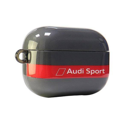 Original Case APPLE AIRPODS PRO 2 Audi IML Sport Cover (AUS-IMLAPP2-RSQ/D4-GY) gray