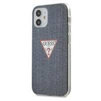 Guess Denim Triangle Dk - Etui iPhone 12 Mini (granatowy)