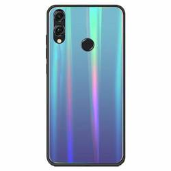 Etui XIAOMI REDMI K30 Glass case Rainbow niebieskie