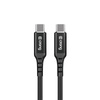 Crong Armor Link - Kabel 60W 3A USB-C do USB-C w oplocie 25cm (czarny)