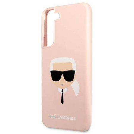 Karl Lagerfeld KLHCS22MSLKHPI S22+ S906 rożowy/pink hardcase Silicone Karl`s Head