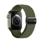 FORCELL F-DESIGN FA02 pasek magnetyczny nylonowy do APPLE Watch 38 / 40 / 41 mm ciemny oliwkowy