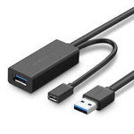 Ugreen aktywny kabel przedłużacz USB 3.2 Gen 1 (USB 3.0, USB 3.1 Gen 1) 10m czarny (US175)