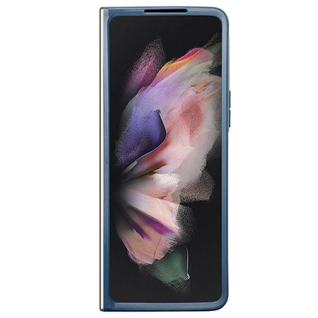 Original Case SAMSUNG GALAXY Z FOLD 5 Guess Hardcase Leather 4G Triangle Strass (GUHCZFD5P4TDPB) blue