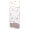 Oryginalne Etui IPHONE 14 PLUS Guess Hardcase 4G Pattern Script różowe