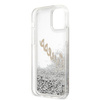 Guess GUHCP12LGLVSSI iPhone 12 Pro Max 6,7" srebrny/silver hardcase Glitter Vintage Script