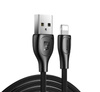 Remax Lesu Pro kabel przewód USB - Lightning 480 Mbps 2,1 A 1 m czarny (RC-160i black)