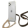 Guess GUHCP12MKC4GSGO iPhone 12/12 Pro 6,1" Transparent hardcase 4G Gold Chain