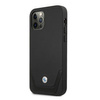 Etui BMW BMHCP12MRSWPK iPhone 12/12 Pro 6,1" czarny/black hardcase Leather Perforate