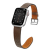 Armband Leder Lederarmband für Apple Watch SE, 8, 7, 6, 5, 4, 3, 2, 1 (41, 40, 38 mm) Armband dunkelbraun