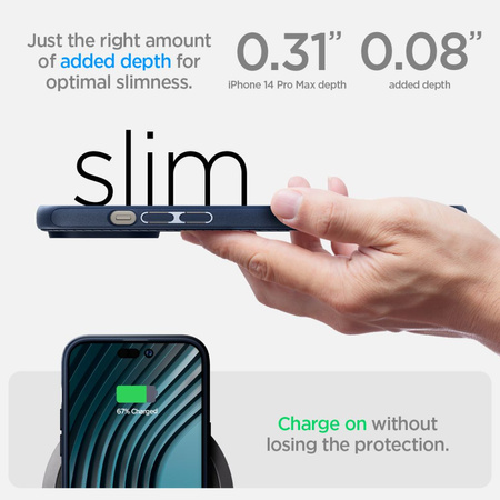 SPIGEN MAG ARMOR IPHONE 14 PRO MAX NAVY BLUE