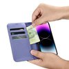 iCarer Wallet Case 2in1 iPhone 14 Pro Max Flip Leather Cover Anti-RFID Hellviolett (WMI14220728-LP)