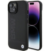 BMW Leather Hot Stamp case for iPhone 15 - black