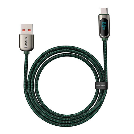 Baseus Display Cable USB to Type-C, 66W, 1m (green)