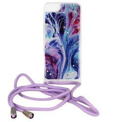 Etui IPHONE 11 PRO Rope Sznurek Glitter Case niebieskie