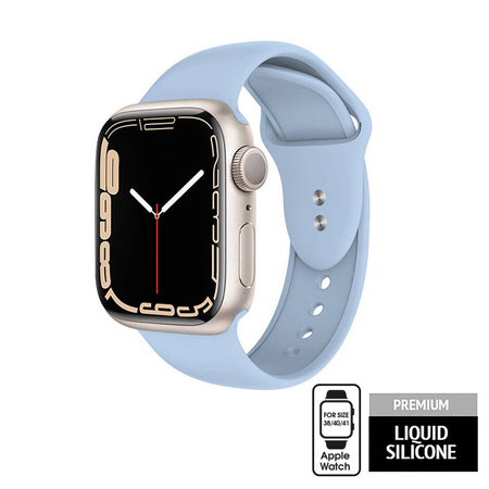 Crong Liquid - Pasek do Apple Watch 38/40/41 mm (błękitny)