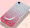 Etui IPHONE 13 Brokat Glitter srebrno-różowe