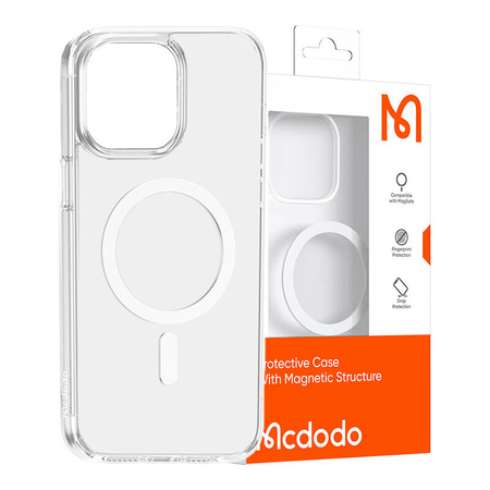 Etui McDodo Magnetic do iPhone 15 (Przeźroczyste)