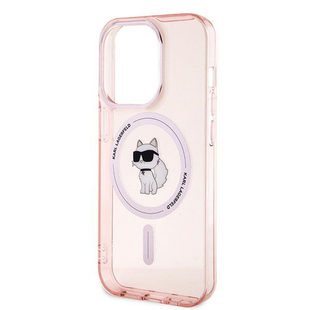 Karl Lagerfeld KLHMP14XHFCCNOP iPhone 14 Pro Max 6.7" różowy/pink hardcase IML Choupette MagSafe