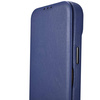 iCarer CE Premium Leather Folio Case iPhone 14 Flip Magnetic MagSafe Blue (WMI14220713-BU)