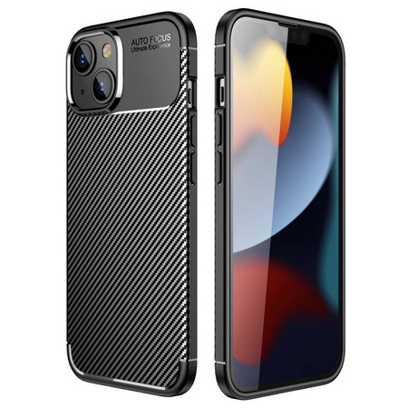 Case IPHONE 14 MAX Armored Shockproof Nexeri Carbon Fiber black