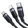 Kabel wielofunkcyjny USB to USB-C 2x Lightning Micro Joyroom S-A18