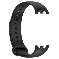 Pasek Silikonowy Mi Band 8 / M8 (5), BLACK / CZARNY