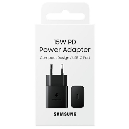 Samsung USB wall charger Type C 15W PD AFC black (EP-T1510NBEGEU)