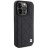 BMW Leather Quilted case for iPhone 15 Pro Max - black