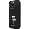 Karl Lagerfeld nakładka do iPhone 14 Pro Max 6,7" KLHCP14XSMHKNPK czarna HC Silicone Ikonik Metal Pin