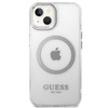 Guess Metal Outline MagSafe - Etui iPhone 14 (przezroczysty)