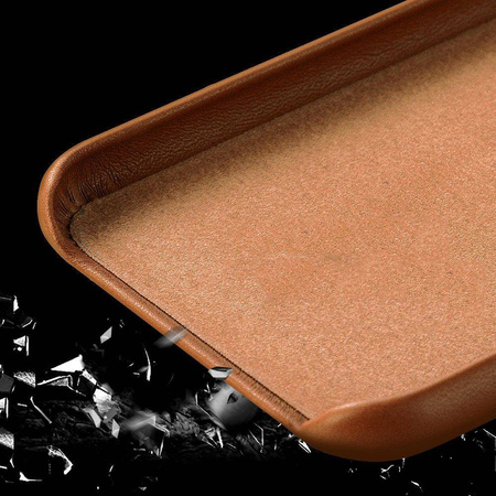 ECO Leather skórzane etui pokrowiec ze skóry ekologicznej iPhone 12 Pro Max czarny