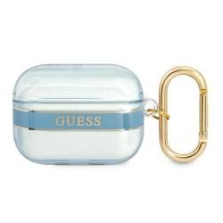 Schutzhülle APPLE AIRPODS PRO Guess AirPods Strap Collection (GUAPHHTSB) blau