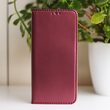 Etui Smart Magnetic do Oppo Reno 12 5G (Global) burgundowe