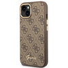 Original Case IPHONE 14 PLUS Guess Hard Case 4G Vintage Gold Logo (GUHCP14MHG4SHW) brown