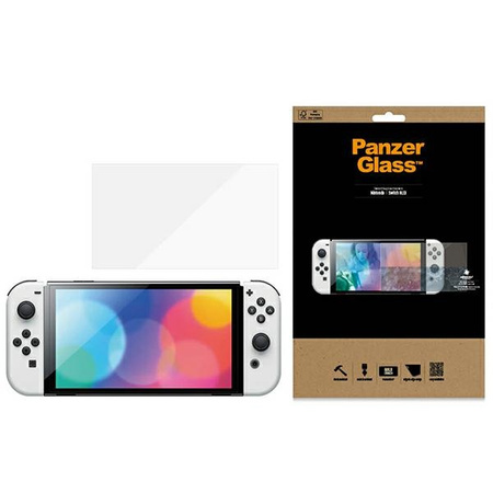 Gehärtetes Glas NINTENDO SWITCH OLED PanzerGlass Standard Antibacterial