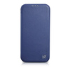 iCarer CE Premium Leather Folio Case iPhone 14 Flip Magnetic MagSafe Blue (WMI14220713-BU)