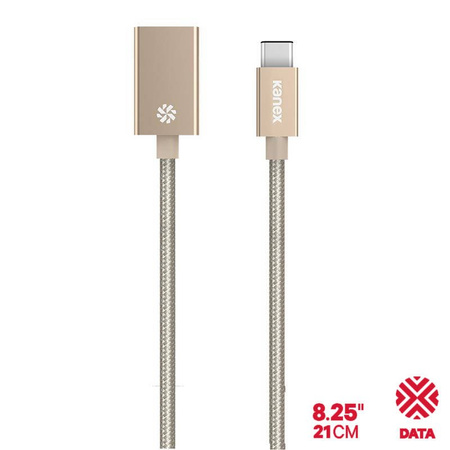 Kanex przejściówka DuraBraid™ Aluminium z USB-C na USB 3.0 typ A (Gold)