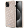 Karl Lagerfeld Quilted K Pattern case for iPhone 15 - pink