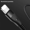 USAMS Kabel pleciony U33 lightning 1,2m 2A Fast Charging niebieski/cyan SJ360USB02 (US-SJ360)