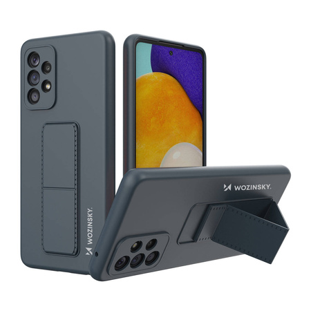 Wozinsky Kickstand Case Silikon Standhülle für Samsung Galaxy A73 marineblau