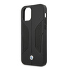 Etui BMW BMHCP12LRSCSK iPhone 12 Pro Max 6,7" czarny/black hardcase Leather Perforate Sides