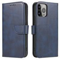 Magnet Case elegancki futerał etui pokrowiec z klapką i funkcją podstawki Xiaomi Redmi K40 Pro+ / K40 Pro / K40 / Poco F3 / Mi 11i niebieski