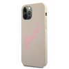 Guess GUHCP12LLSVSGP iPhone 12 Pro Max 6,7" szaro różowy/grey pink hardcase Silicone Vintage