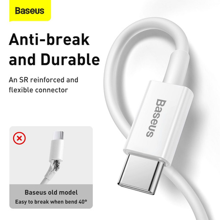 Baseus Superior kabel USB Typ C - Lightning Power Delivery 20 W 0,25 m Biały (CATLYS-02)