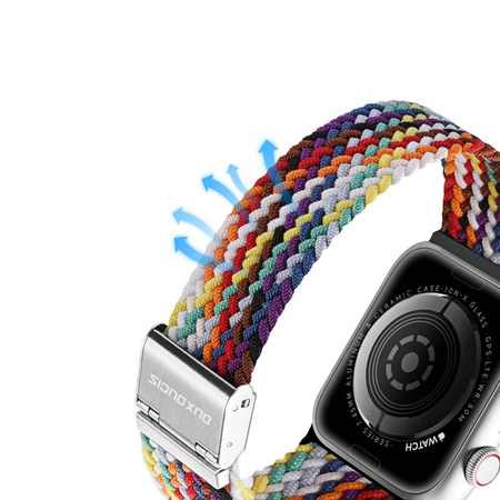 Dux Ducis Strap (Mixture II Version) Strap for Apple Watch Ultra, SE, 8, 7, 6, 5, 4, 3, 2, 1 (49, 45, 44, 42 mm) Braided Band Rainbow Bracelet