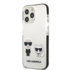 Original Case IPHONE 13 PRO MAX Karl Lagerfeld Hardcase Karl & Choupette white