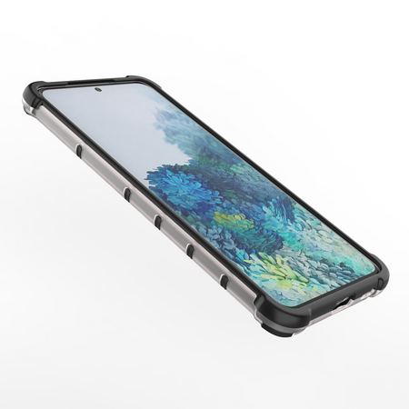 Wabenhülle Panzerhülle mit Gelrahmen für Samsung Galaxy S22 transparent